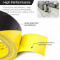 1.9in x 108FT Black Yellow Safety Warning Caution Conspicuity Tape Strip Sticker