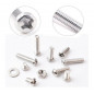 810X M4 Screw Assortment Kit Stainless Steel Screws Bolts Nuts Lock Flat Washers