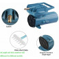 Air Pump Aerator Oxygen Inflator DC12V 60/130W 140LPM Aquarium Fish Tank Pond