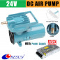 DC Air Pump Aerator Oxygen Inflator 24V 60/130W 140LPM Aquarium Fish Tank Pond