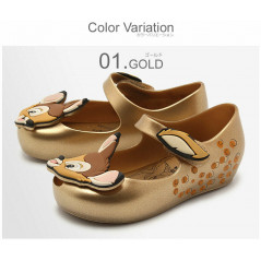 Genuine NEW Mini Melissa Ultragirl Disney Bambi Gold- toddler size 5-12