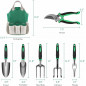 10 Piece Garden Tools Set Gardening Kit Gardening Tools with Gloves + Bag