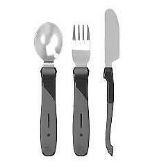 Twistshake Learn Cutlery Stainless Steel 12+m  Black or White