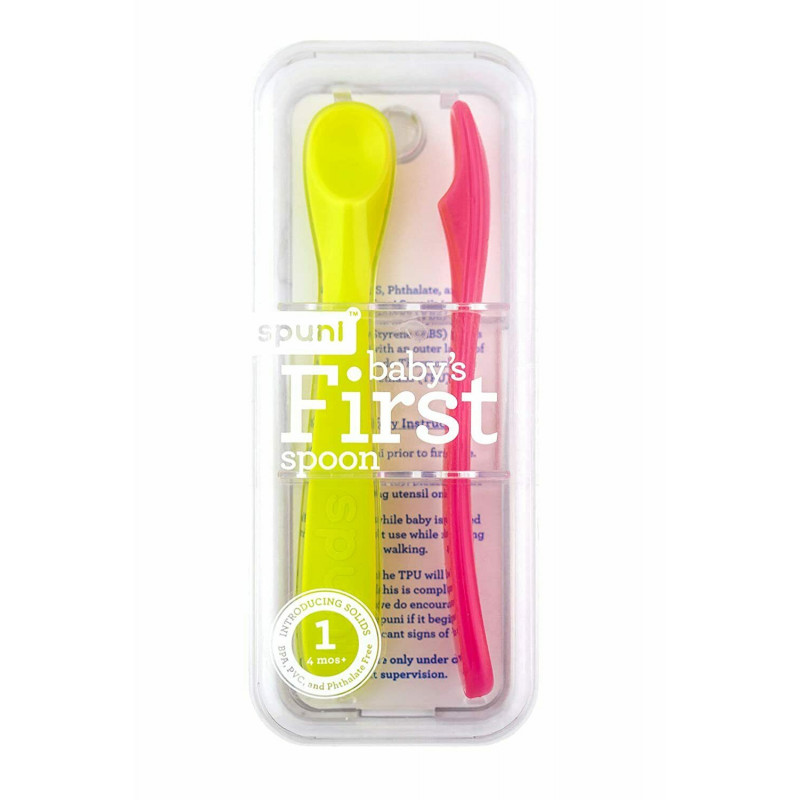 Spuni First Stage Soft Spoons in Bouncing Baby's First Feeding Spoon, 4 Mon+