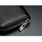 Genuine Leather Wallet Car Key Holder Case Keychain Bag Zip Pouch with Card Slot