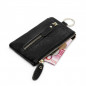 Genuine Leather Car Key Chain Ring Keys Holder Pouch Case Wallet Organizer Bag