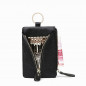 Genuine Leather Car Key Chain Ring Keys Holder Pouch Case Wallet Organizer Bag