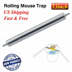 4PCAK Mice Rats Mouse killer Roll Trap log Grasp Bucket Rolling Roller