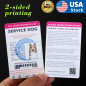 Service Dog ID Card Customized Holographic with Barcode PVC Card