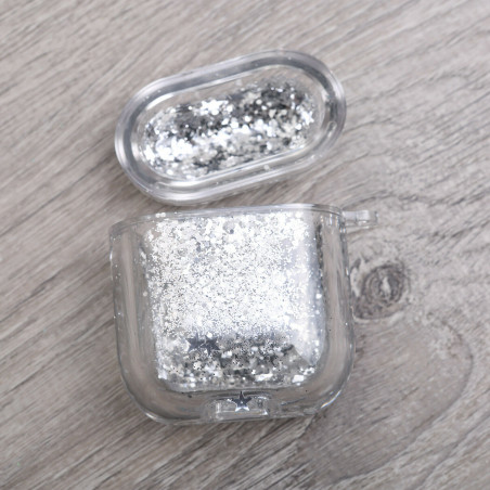 Cute Glitter Quicksand Hard Earphone Case For Apple AirPods1 2 Charging Cover