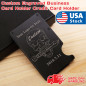 RFID Blocking Slim Money Clip Wallet Credit Card ID Holder for women Men skull