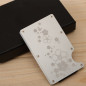 RFID Blocking Slim Money Clip Wallet Credit Card ID Holder for women Men skull