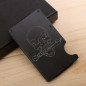 RFID Blocking Slim Money Clip Wallet Credit Card ID Holder for women Men skull