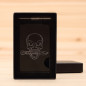 RFID Blocking Slim Money Clip Wallet Credit Card ID Holder for women Men skull