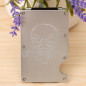 RFID Blocking Slim Money Clip Wallet Credit Card ID Holder for women Men skull