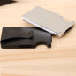 RFID Blocking Slim Money Clip Wallet Credit Card ID Holder for women Men skull