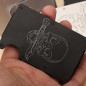 RFID Blocking Slim Money Clip Wallet Credit Card ID Holder for women Men skull