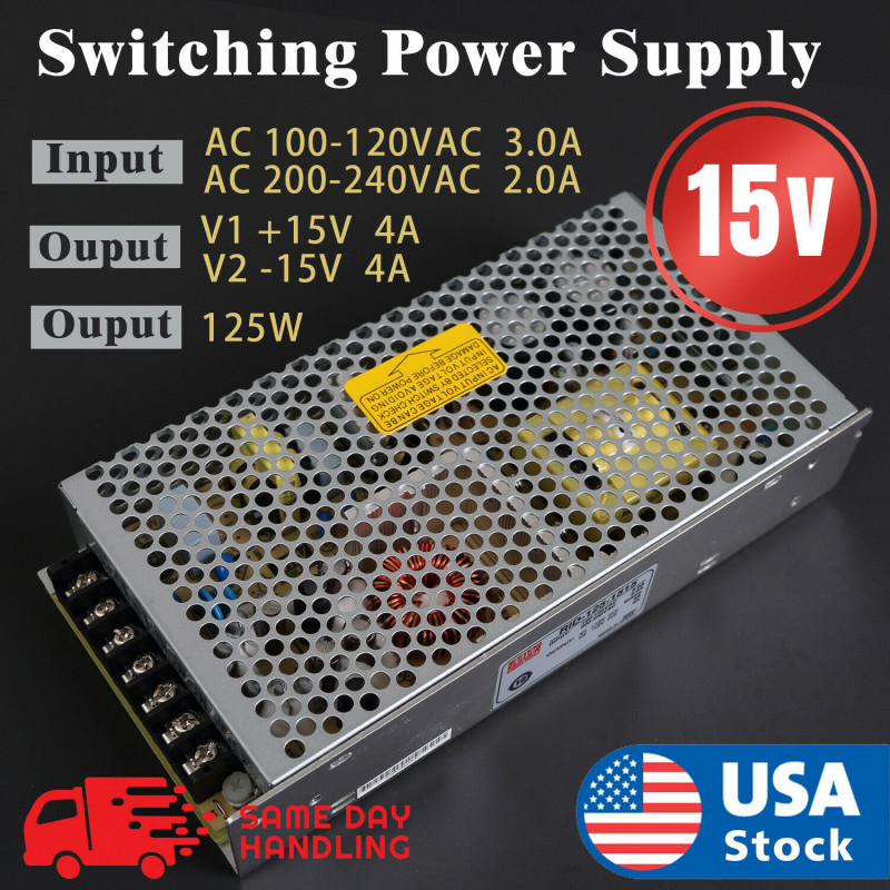 MEAN WELL RID-125-1515 125w15V4A/-15V4A power supply