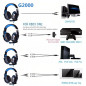 3.5mm Gaming Headset LED Headphones Stereo Surround for PS4 PS5 Xbox Series X