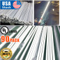 4 Foot T8 Bulbs 15w LED Tube Light Lamp Single-End Power White, MILKY LENS 5000K