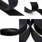 5 FT 1" inch Self Adhesive Tape Hook and Loop Fastener Sticky Back (Black)