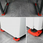 5pc Heavy Furniture Moving System Lifter Tool 4 Slide Glider Pad Wheel Easy Move