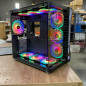 Robin III Gaming Computer PC Case, ATX Mid Tower, Glass,Transparent SideW/5-FANS