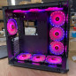 Robin III Gaming Computer PC Case, ATX Mid Tower, Glass,Transparent SideW/5-FANS