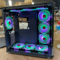 Robin III Gaming Computer PC Case, ATX Mid Tower, Glass,Transparent SideW/5-FANS