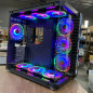 Robin III Gaming Computer PC Case, ATX Mid Tower, Glass,Transparent SideW/5-FANS