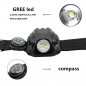 Tactical LED Rechargeable Wrist Watch Flashlight Compass Outdoor Hiking Torch US