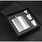 7oz Stainless Steel Hip Flask Liquor Alcohol Drink 2 Cups 1 Funnel Gift Box Set