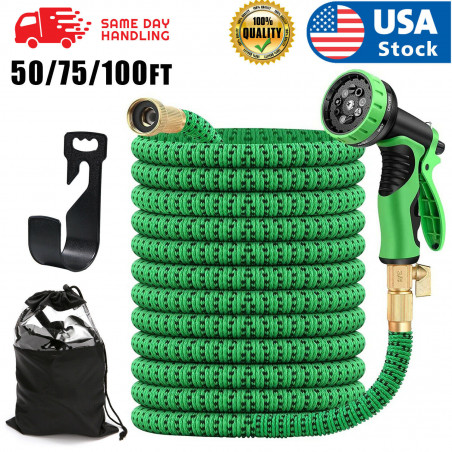 3X Stronger Deluxe Expandable Flexible Garden Water Hose (50ft,75ft,100ft)