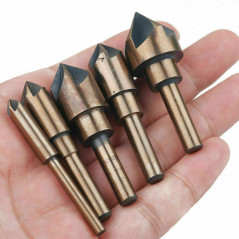 5pcs HSS Industrial Cobalt Countersink Drill Bit Set Counter Sink Chamfer Angle