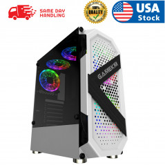 USB3.0 Mid-Tower PC Gaming Computer Case - Tempered Glass ATX Mid Tower