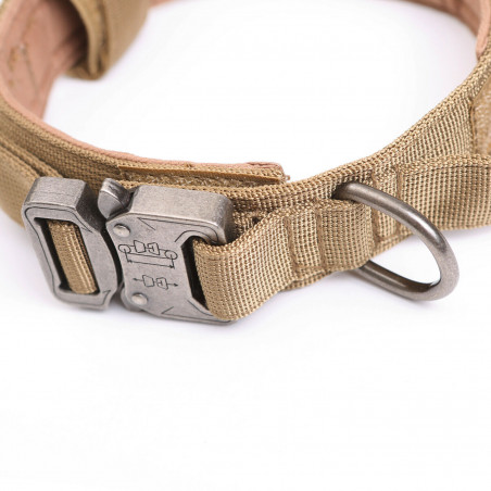 Tactical Military K9 Dog Training Collar with Metal Buckle for L Dog Heavy Duty