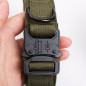 Tactical Military K9 Dog Training Collar with Metal Buckle for L Dog Heavy Duty