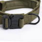 Tactical Military K9 Dog Training Collar with Metal Buckle for L Dog Heavy Duty