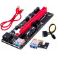 50PACK VER009S PCI-E Riser Card PCIe 1x to 16x USB3.0 Data Cable Bitcoin Mining