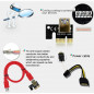 50PACK VER009S PCI-E Riser Card PCIe 1x to 16x USB3.0 Data Cable Bitcoin Mining