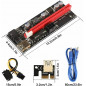 20PACK PCI-E 1x to 16x Powered USB3.0 GPU Riser Extender Adapter Card VER 009s