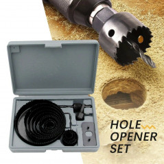 16pcs Hole Saw Drill Bit Kit Wood Plastic Sheet Metal 3/4"-5" Cutting Set Kit