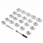 23Pcs Oil Filter Removal Cap Wrench Garage Socket Set Aluminum Alloy Tool Kit