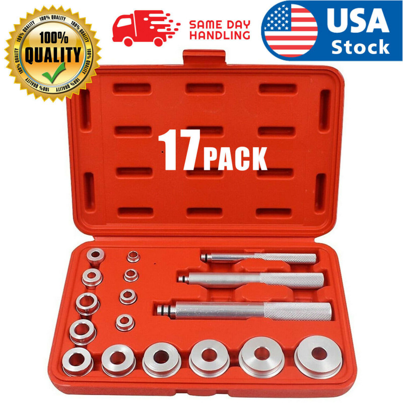 17PCS Universal 10-42mm Car Wheel Bearing Race Seal Bush Driver Master Tool Kit