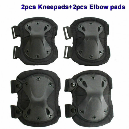 Tactical Military Army Elbow & Knee Pads Airsoft Paintball Sports Protection