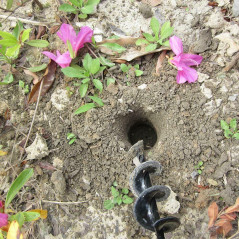 Garden Planter Twist Spiral Hole Drill Bit Universal Yard Planting Digger Tools