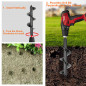 Garden Planter Twist Spiral Hole Drill Bit Universal Yard Planting Digger Tools