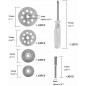 50x Diamond Cutting Wheels For Dremel Rotary Tool die grinder metal Cut Off Disc