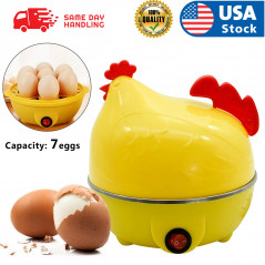 Electric Egg Cooker Boiler 7 Egg Steamer Non Stick Hard Boiled Auto-Off