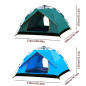 2-4 Person Automatic Pop-Up Outdoor Tent Camping Backpacking Tents Waterproof